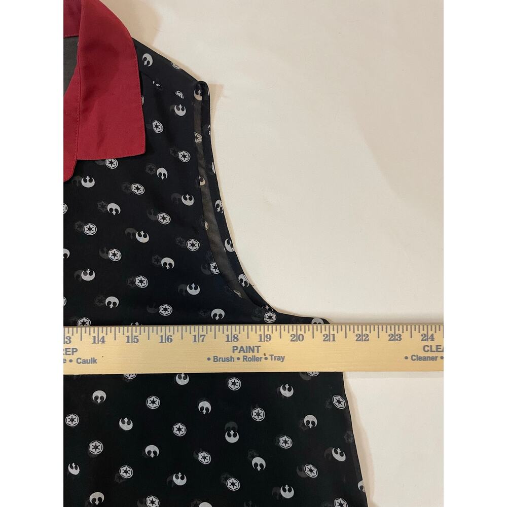 Her Universe Star Wars Rebel Empire Chiffon Button Down Top Large LG - Picture 5 of 6